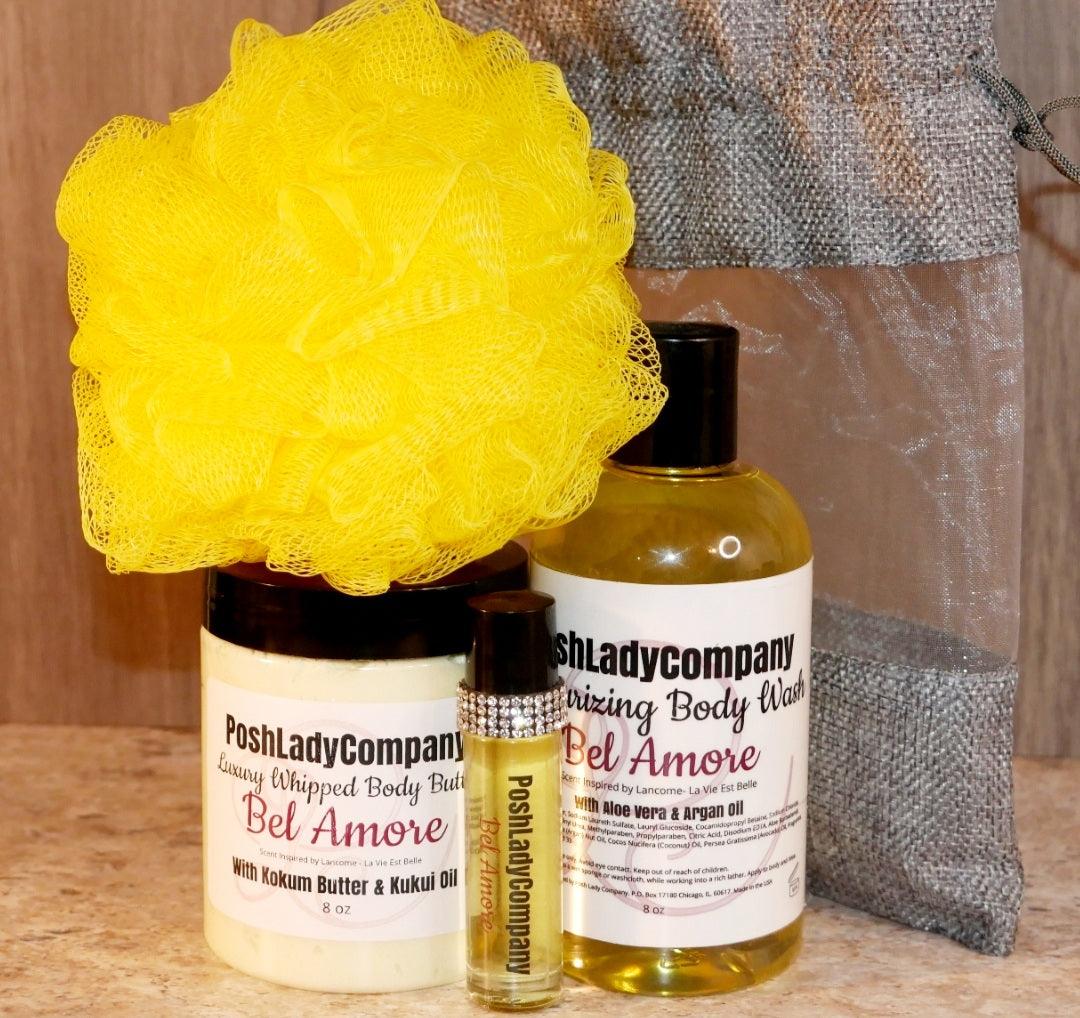 Bel Amore- 5 pc Bath & Body Gift Set